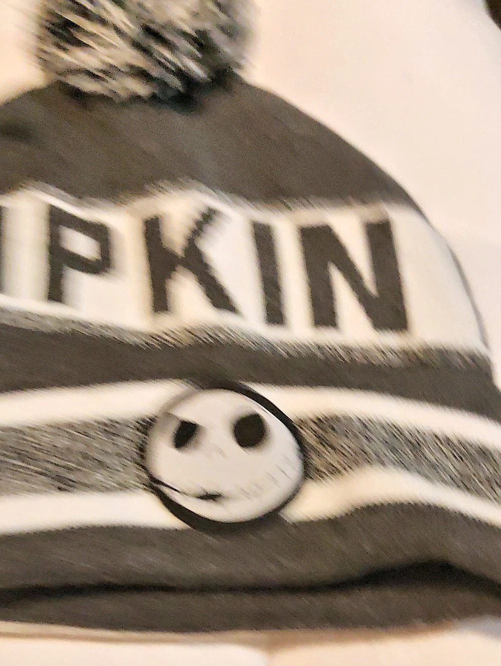 Disney The Nightmare Before Christmas Jack Skellington Pom Beanie
